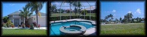 Huser mit privaten Schwimmbad - Mittelklasse - sehr gut fr die Ferienvermietung in Cape Coral